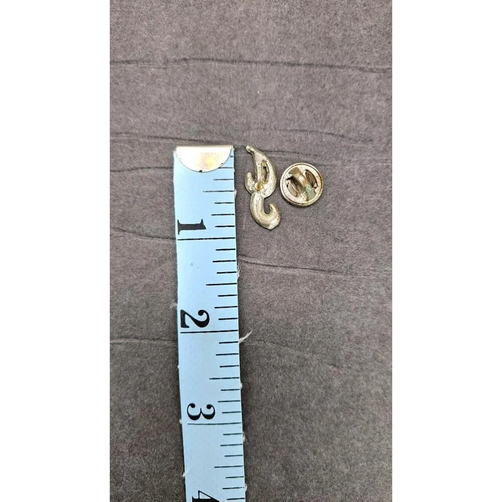 Vintage Letter J Brooch Rhinestones 1 Inch Jenny Jan Judy Jess June Alphabet Pin - Picture 7 of 7